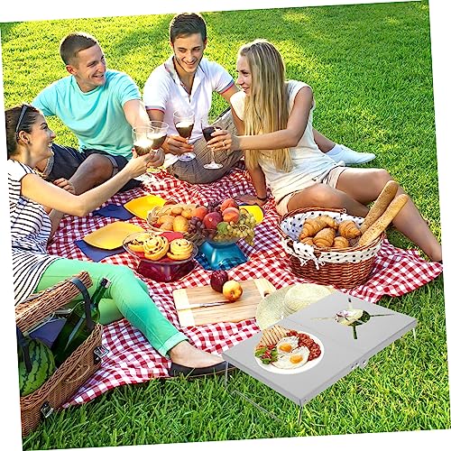 Holibanna Equipamento De Acampamento Forno De Cassete Camping Campista Cartão Mesa Dobrável Mesa De