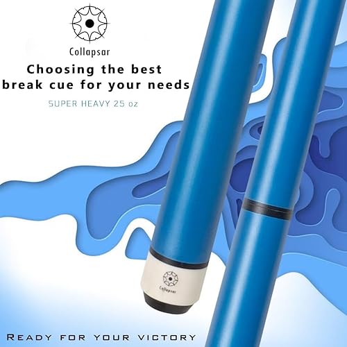 Miniatura 2 de Collapsar Heavy Hitter - Taco de salto de salto de 25 onzas, 3 piezas, punta fenólica de 0.551 in, palo de billar de 25 onzas
