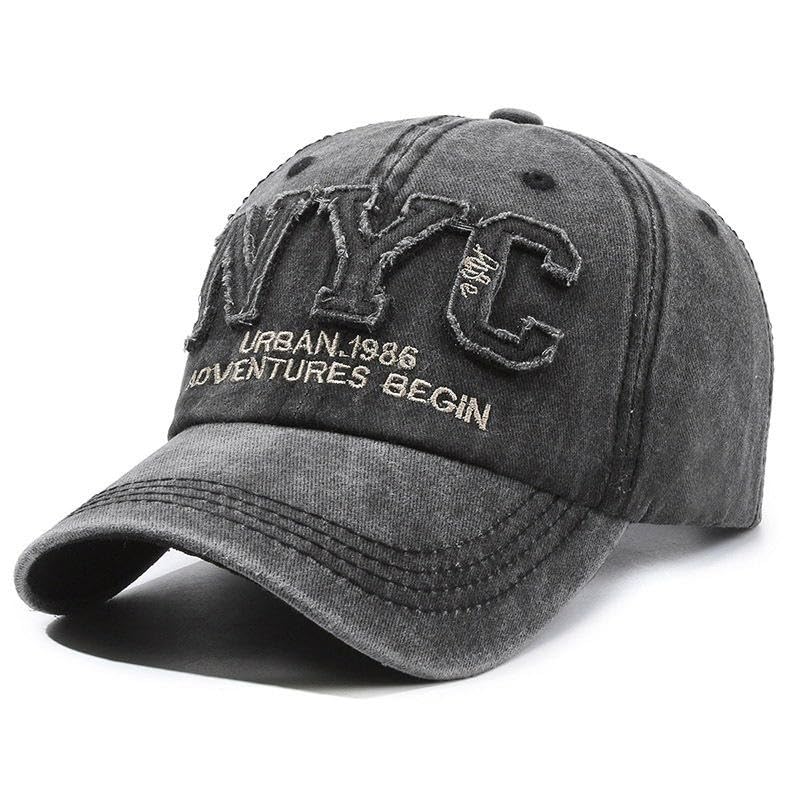 Image of Handcuffs Denim Caps Adjustable Strap Baseball Cap | Unisex Stylish Summer Headwear | Sun Protection Sports Hat for Men & Women