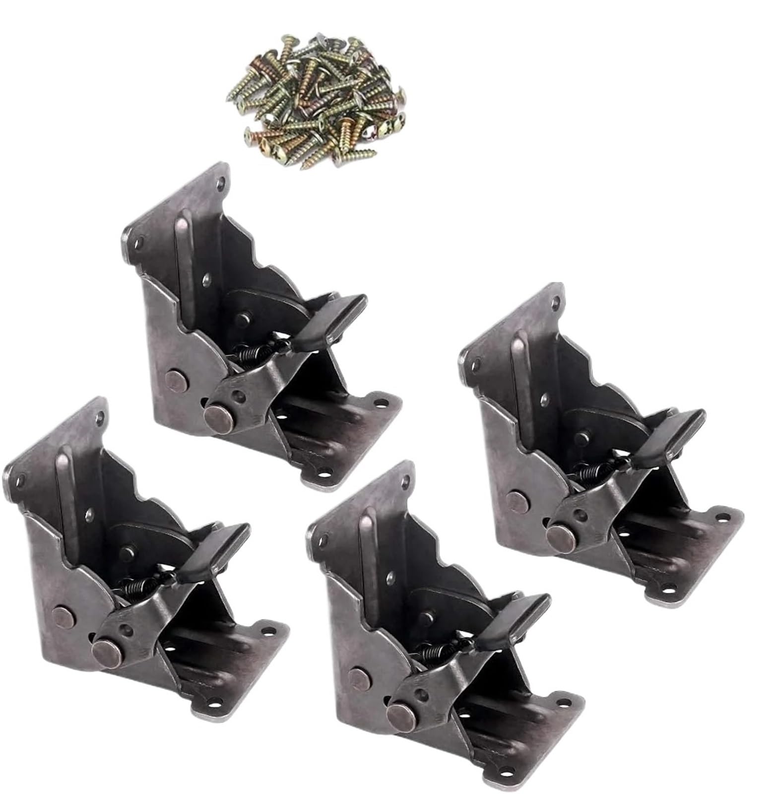 Kdhcvkz 4Pcs 1/2/ Folding Hinges With Screws(4Pcs)