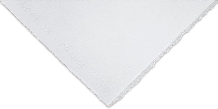 Arches Watercolor Paper - 16" x 20", Bright White, Cold Press, Single Sheet