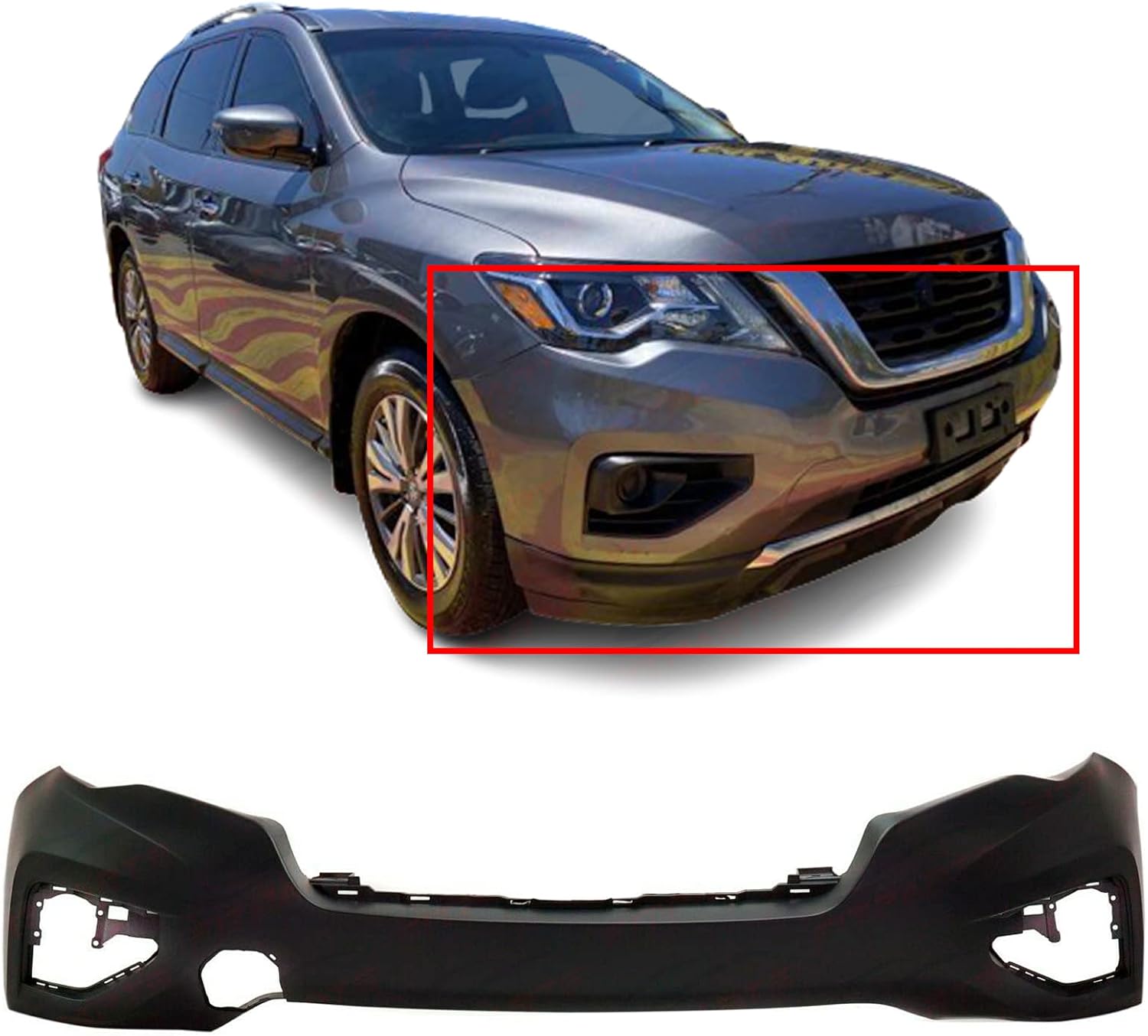 FitParts Compatible with Front Bumper Cover 20172019