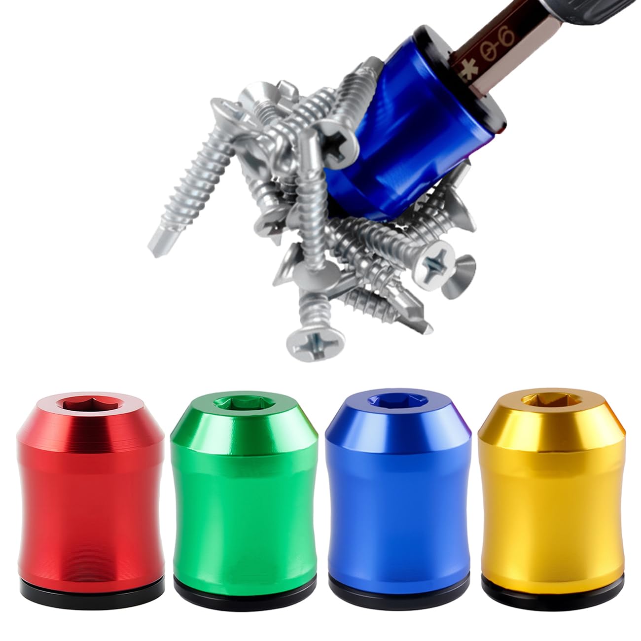 Magnetic Screw Rings - Strong Grip & Magnetizer -1
