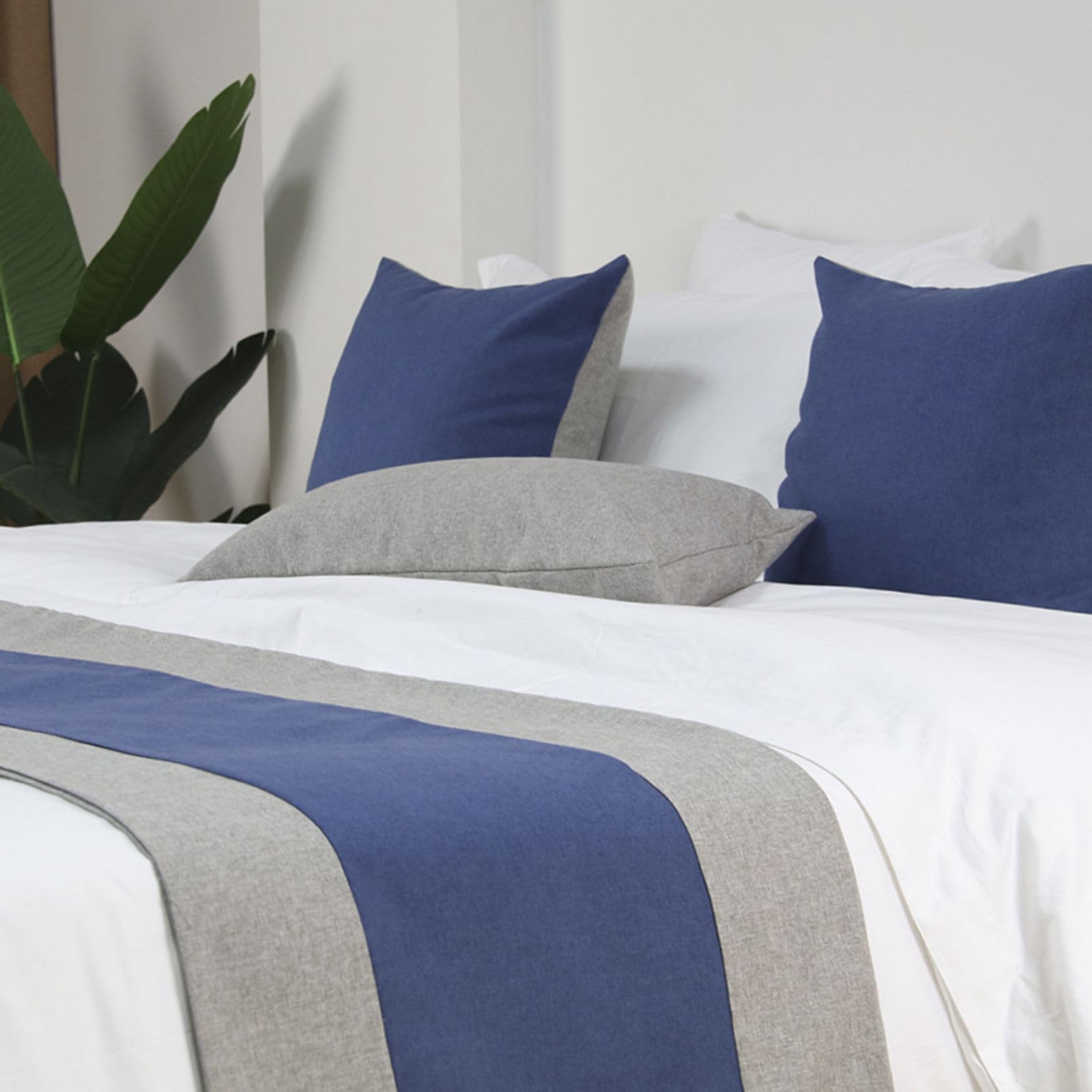 Decoración de hogar y hotel con caminos de cama elegantes para habitaciones de descanso