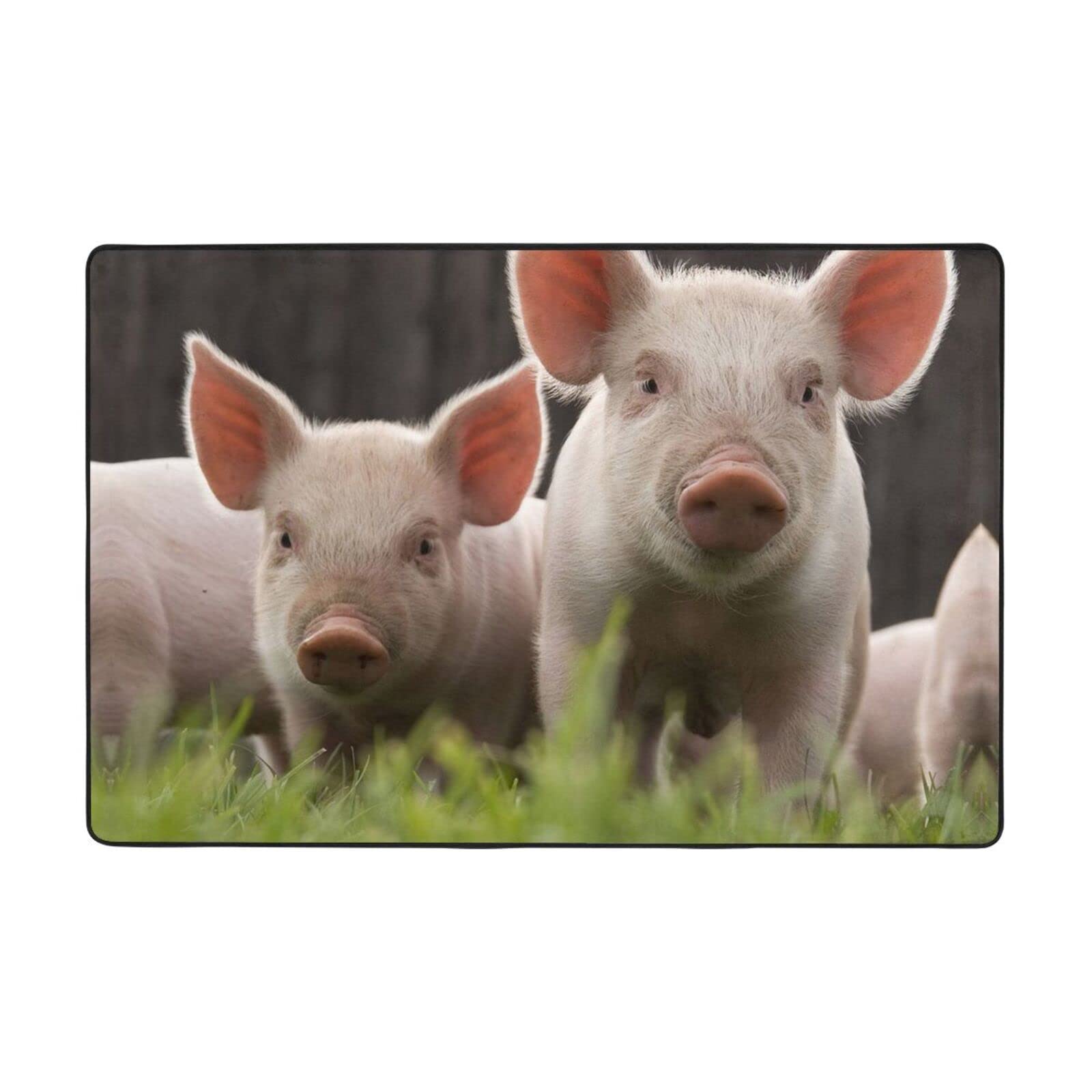 Tapis d'intérieur super doux motif cochon revêtement de sol haut de gamme