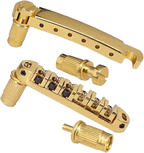 Miniatura 4 de JD.Moon Puente de sillín de rodillos ABR-1 Tune-o-matic Puente de cola para guitarra Les Paul (dorado)