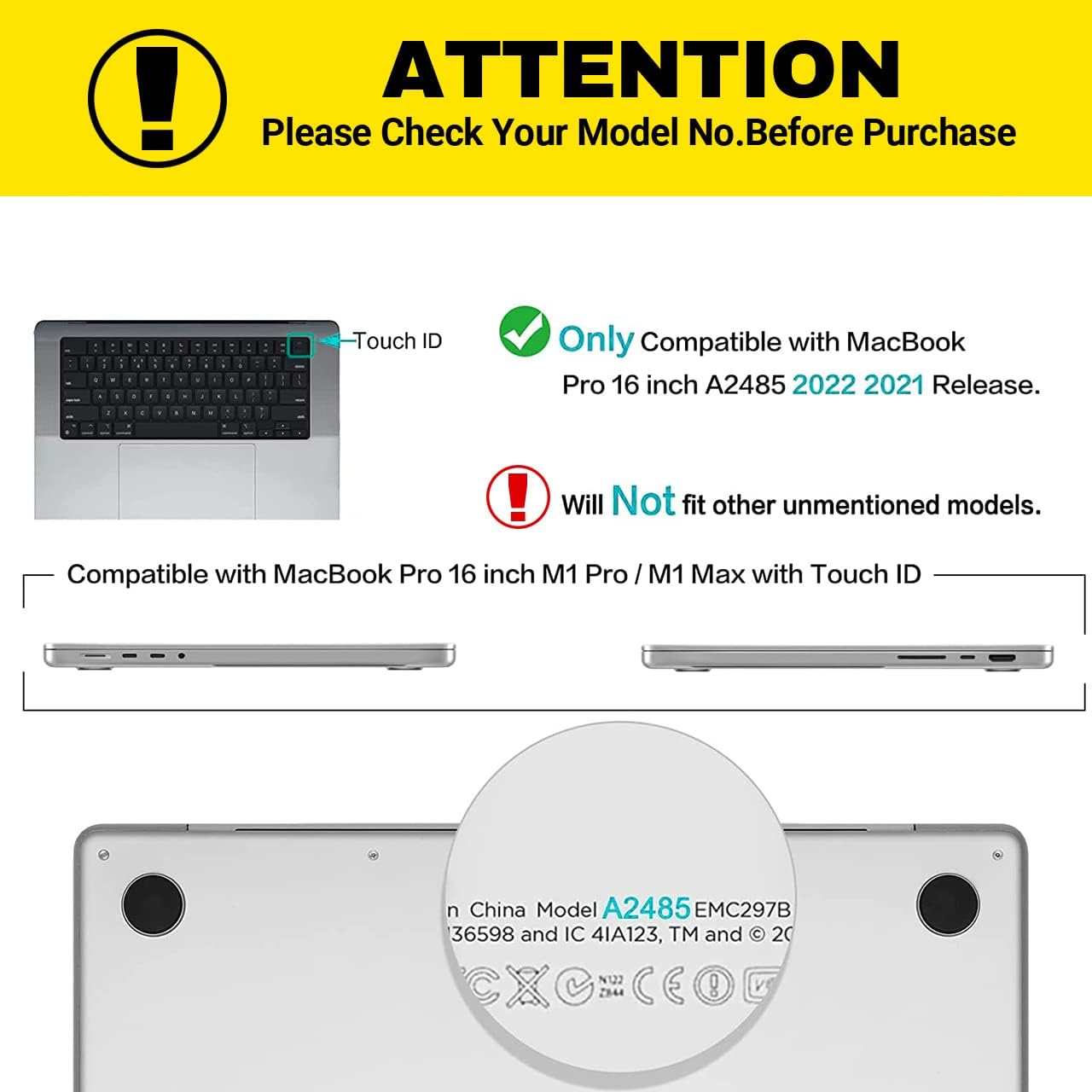 Custom MacBook Pro 16 Inch Case Release 2022 2021 Model M1 Pro M1 Max A2485 with Photo,Personalized Picture Text Anti-Cracking and Anti-Fingerprint Hard Shell Case,Frosted Clear