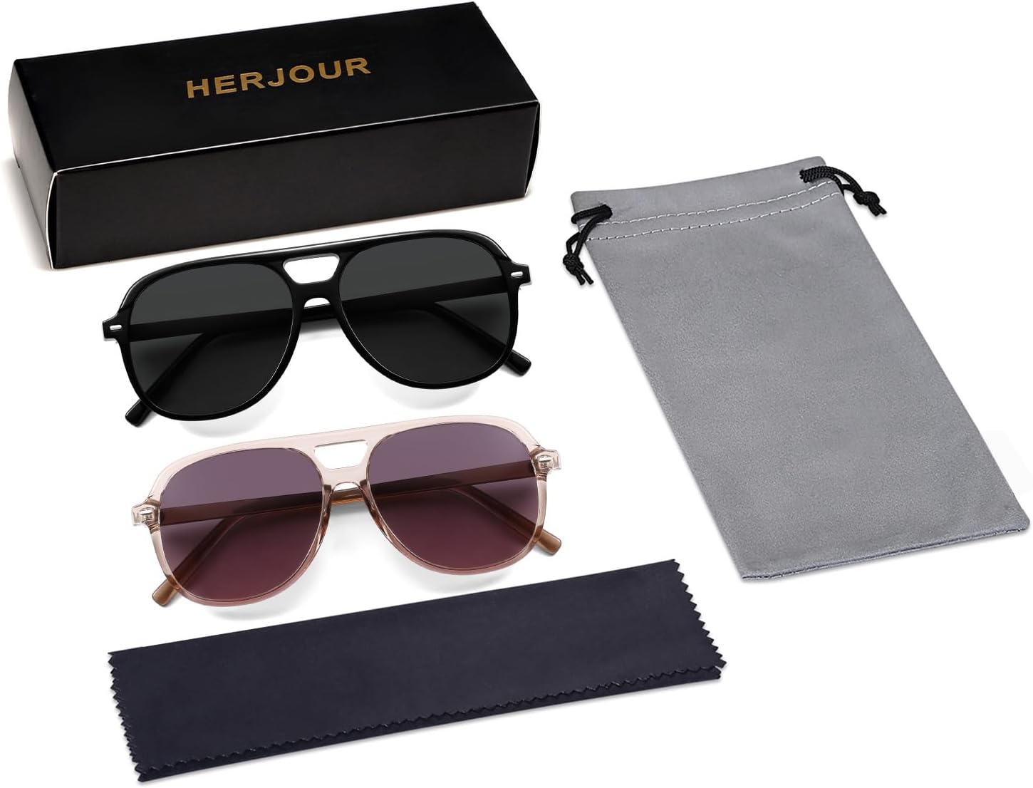 Retro Trendy Polarized Aviator Sunglasses Womens Mens 70s Classic Vintage Oversized Sun Glasses AR82278 - Image 4