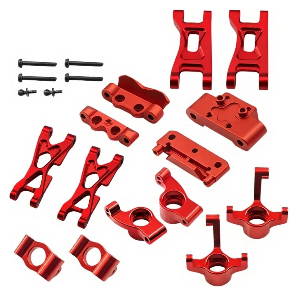Achsschenkel C-Naben Aufhängungsarme Schott for BT-Upgrades Teile 1/24 Zubehör Rc Car(Rood)