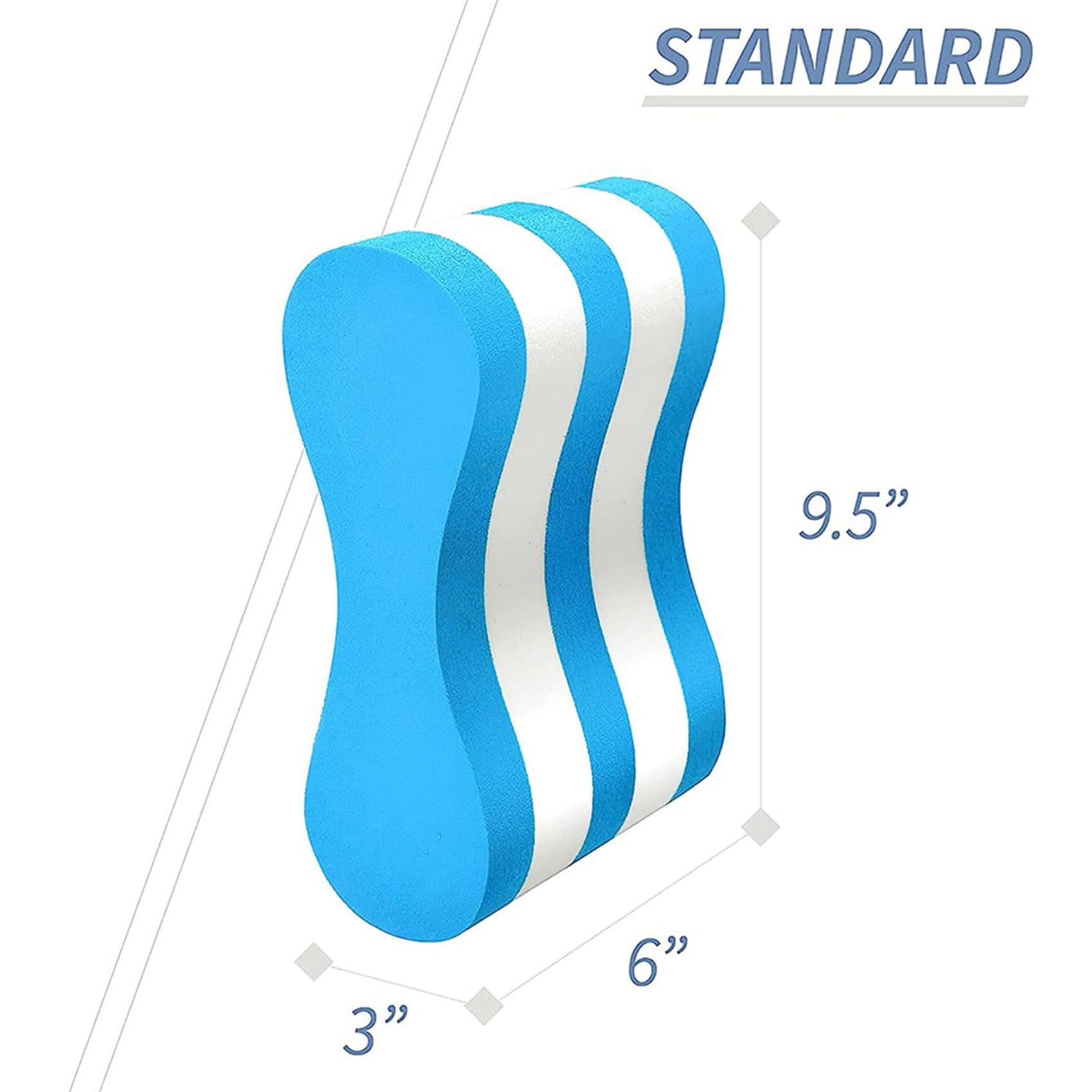 10X Pull Buoy Leg Float - Aiuto per L'Allenamento nel Piscina, Supporto per Gambe e Fianchi per Adulti, Bambini e Principianti, per Il Nuoto