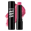 BADCOLOR Pink Face Body Paint Stick, Cream Blendable Full Coverage Eye Black Facepaints for Adult, Professional Hypoallergenic Face Painting Kit for Halloween Special Effects Cosplay Party