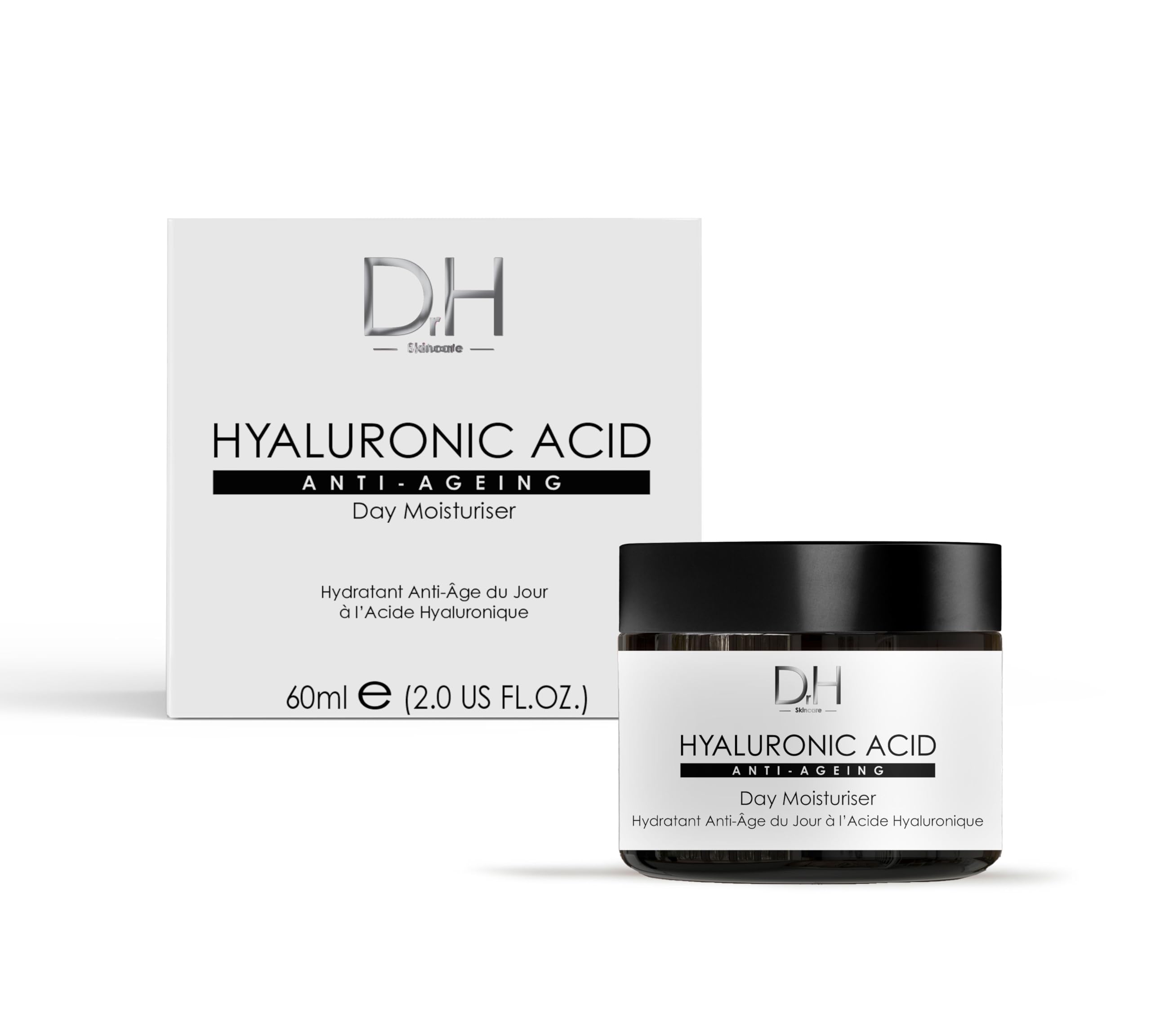 Dr H Hyaluronic Acid Anti-Ageing Day Moisturiser 60ml, Collagen Radiance: Awaken to Ageless Beauty Every Morning