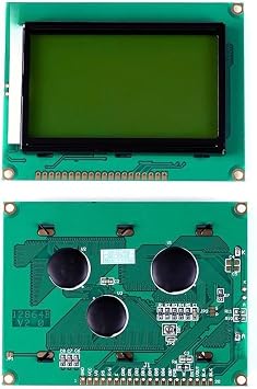 128x64 LCD Display Module with Integrated Chinese Font Set and LED Backlight Designed for Microcontroller-Based Projects (B)