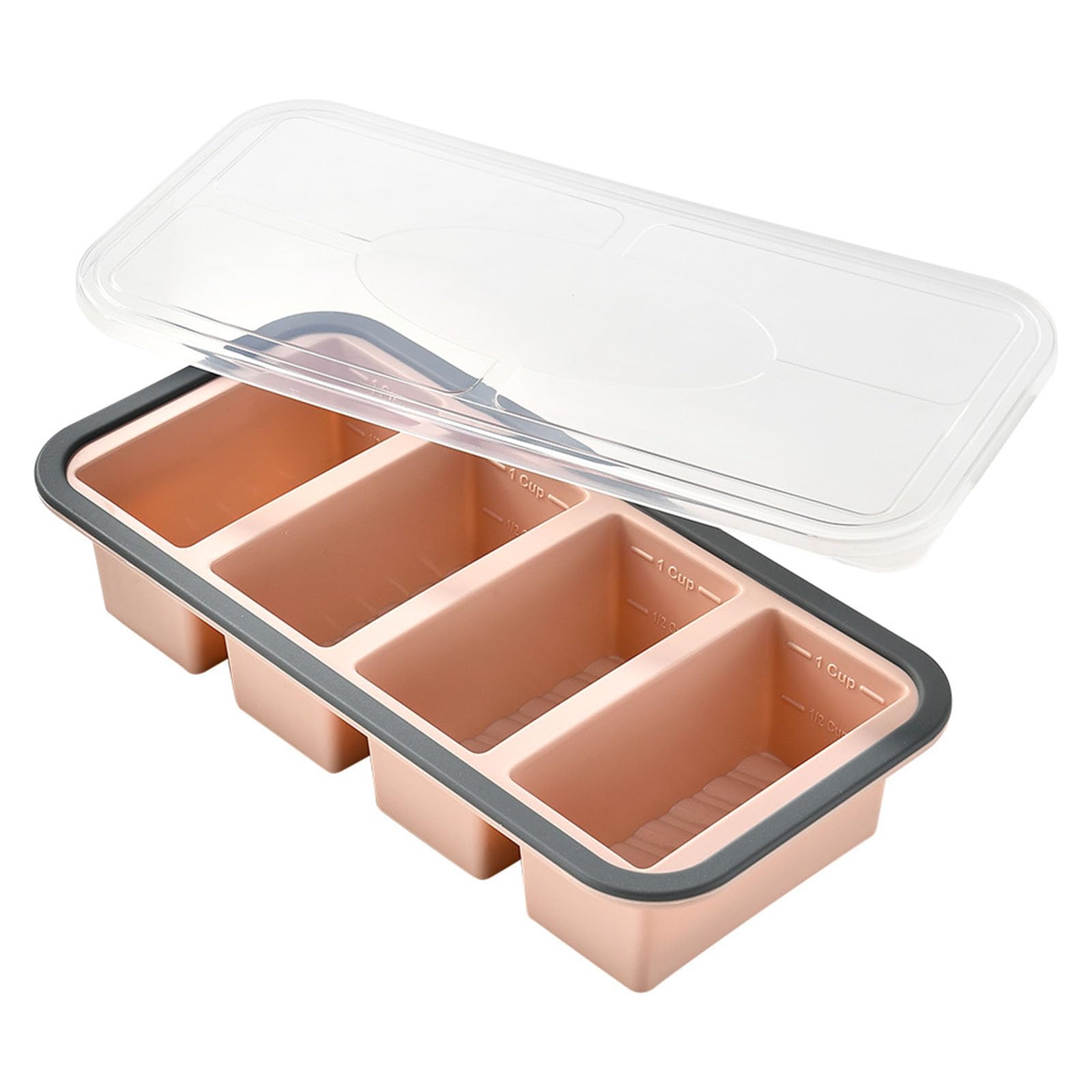 HENYGEN Stackable Kitchen Storage Container for Vegetables Fruits Snacks Multi Compartment Lunch Box with Leakproof Seal Elastomer Food Storage Containers
