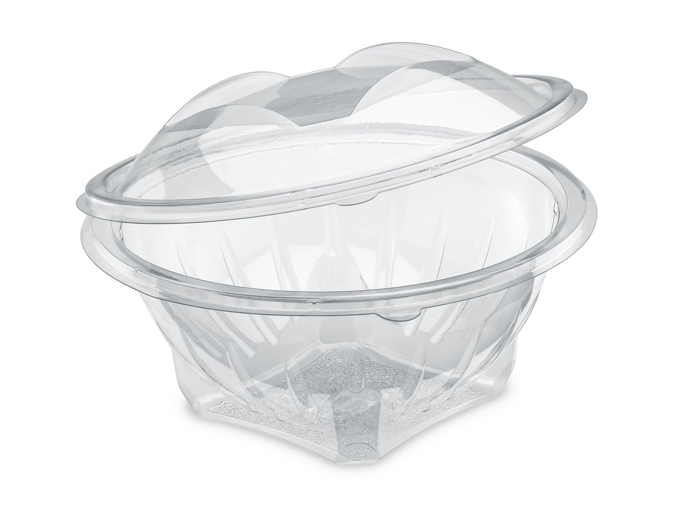 GUILLIN - SEKIPACK SLR1000C Sachet DE 50 Ciotola Insalata 1000cc A Coperchio Cerniera Secabile, Polietilene, Trasparente, 18,5 x 18,5 x 10,5 cm