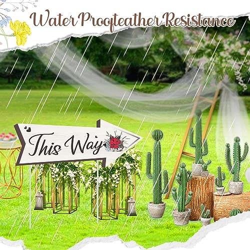 image for MANOPAWS 6 Pcs Wedding Directional Road Sign-Double-Sided Printing Cou