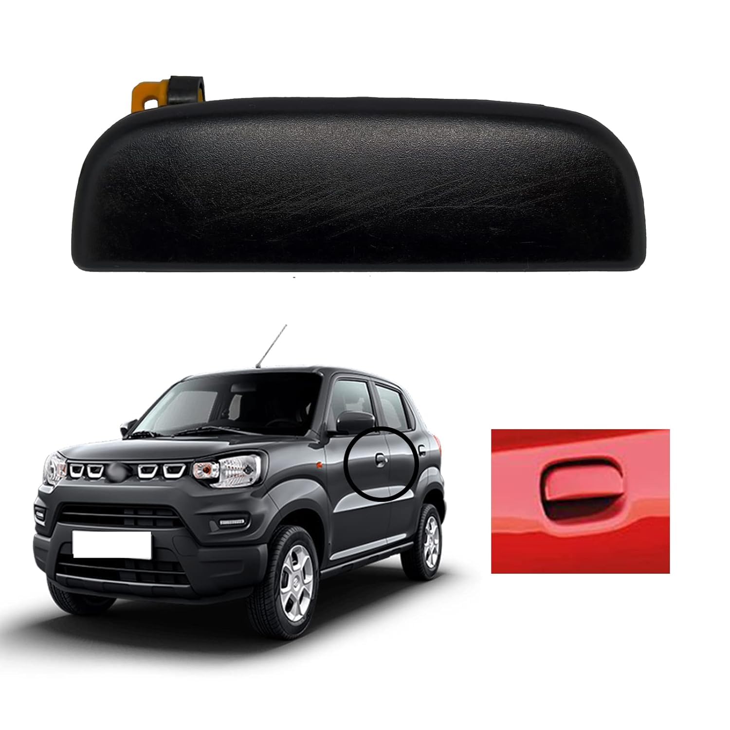 KYLO Rear Right Side Car Outer Door Handle| Designed for Easy Installation, Lightweight and Durable Car Handle for (S-Presso, Rear - Right)
