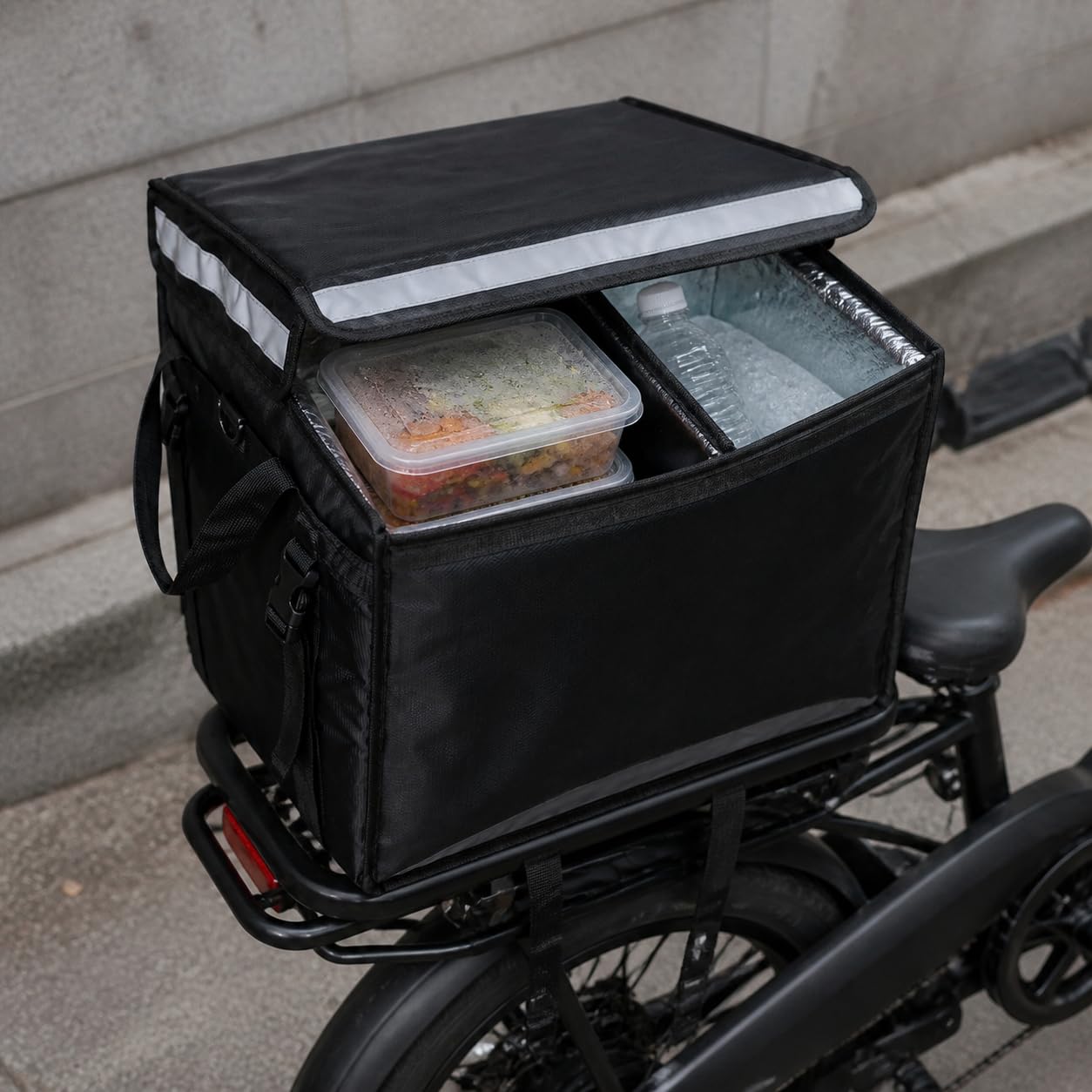 Borsa Termica per Consegne, Box, 30L + divisorio + portapacchi