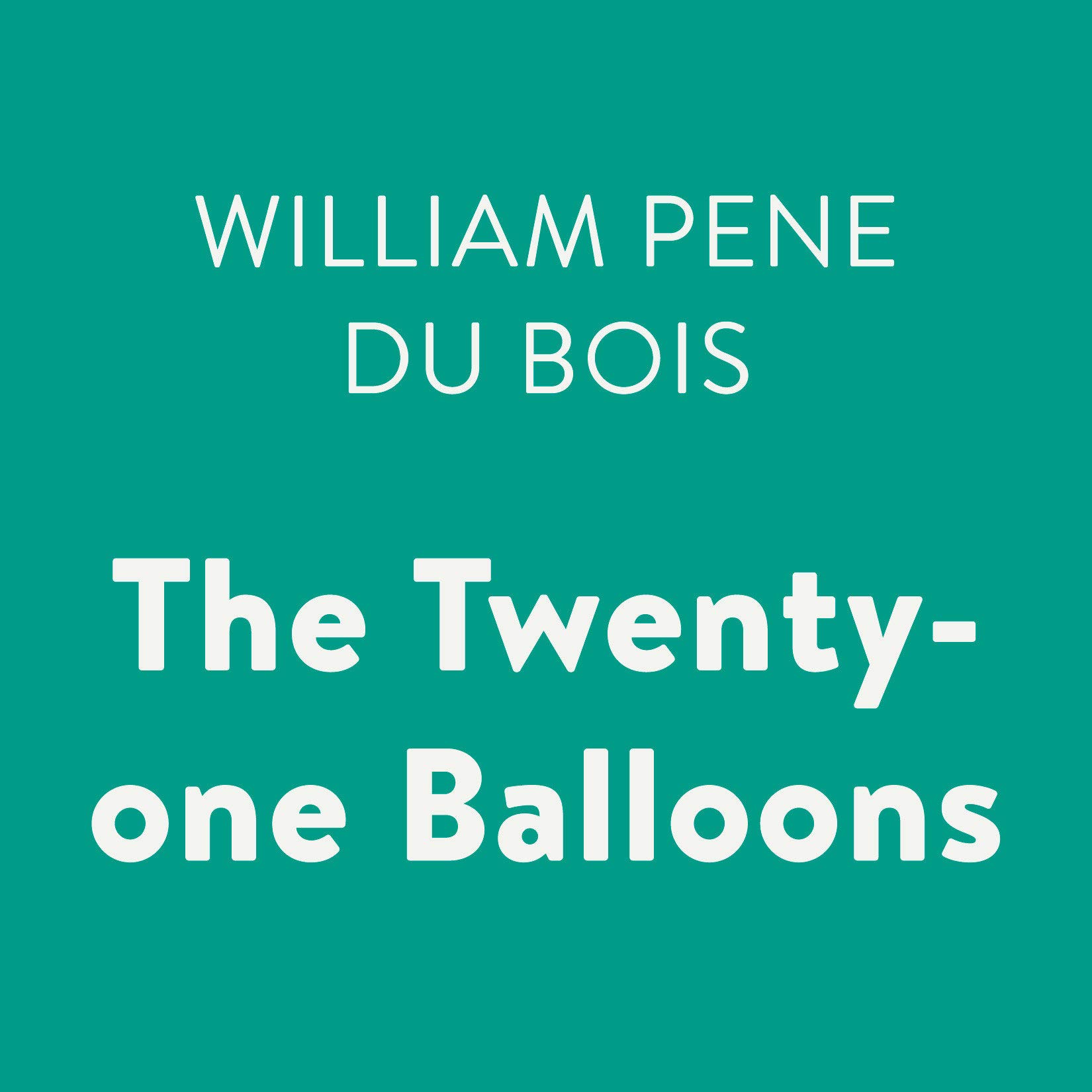 Cover art for The Twenty-one Balloons