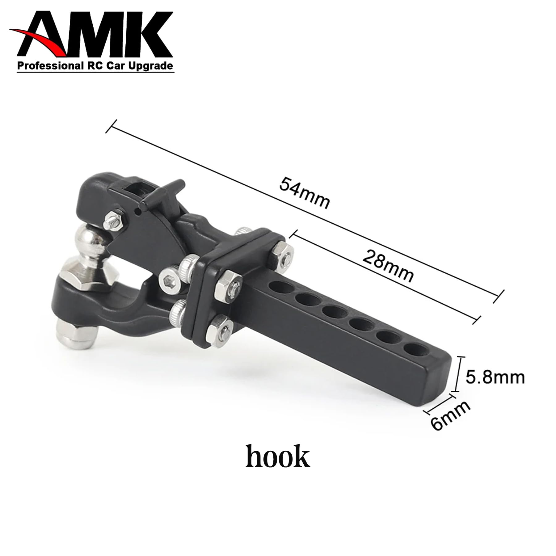 Amazon.co.jp: AMK 1/10スケール RCトレーラーヒッチ牽引フック RC