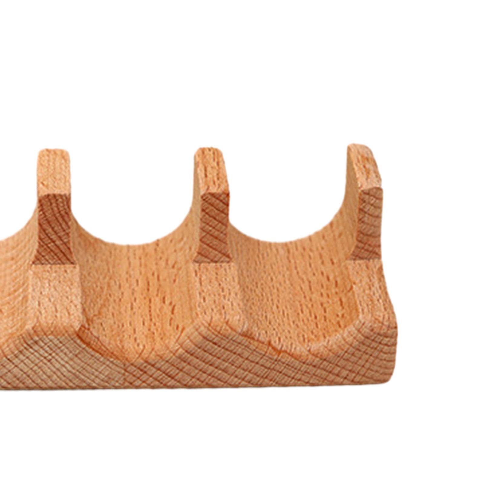 Fenteer Wood Sushi Tacos Holder Taco Stand Serving Rack Divider Taco Rack Tray Plates for Bar Home Restaurant Dining Gatherings Party, Style A 3 Grid