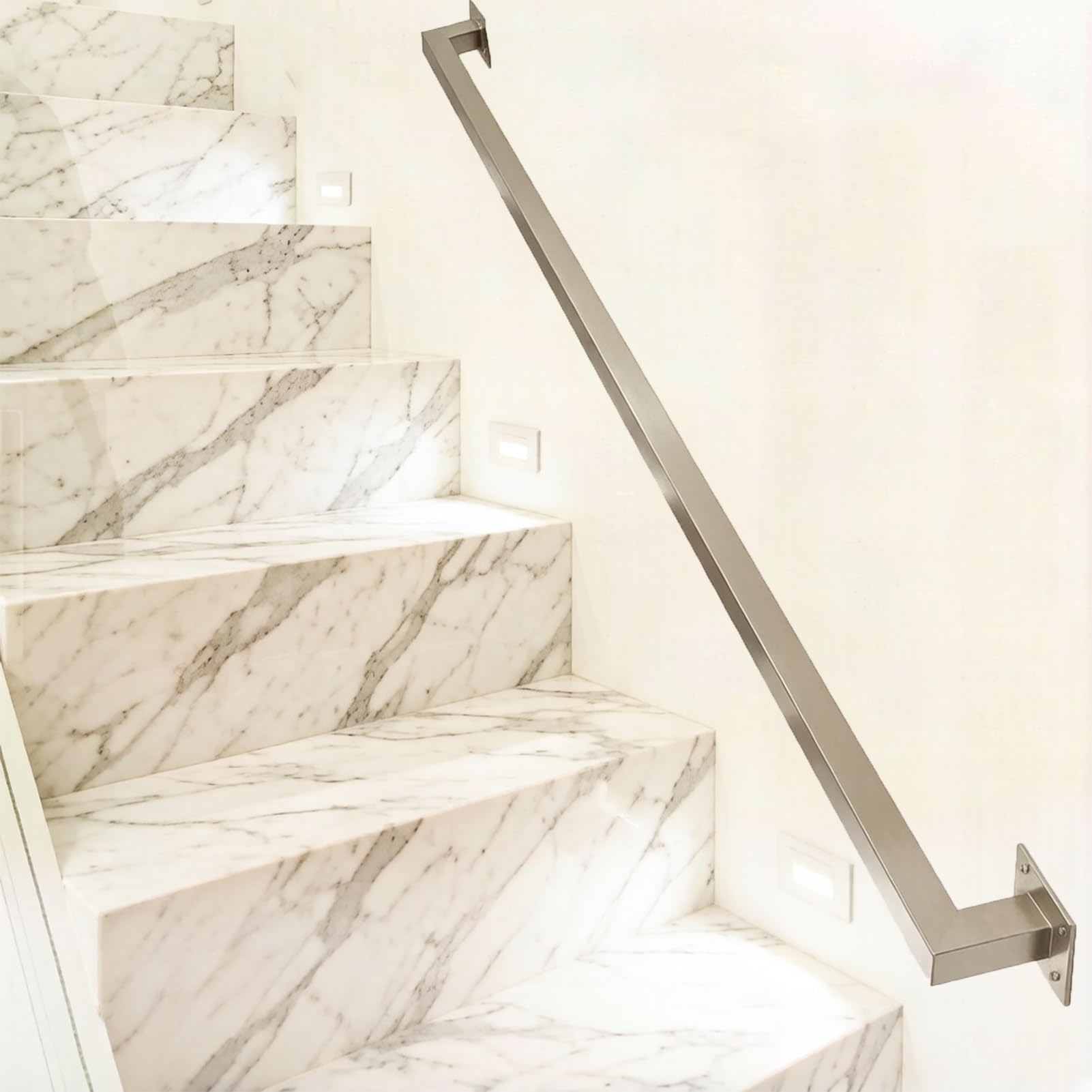 Liyadolaam Women's One Color Staircase Banister Hand Rail, 1Ft - 20Ft Handrail For Stair, Stainless Steel Stairway Railing, Grab Rails For Walls, Corridor Safety Support Rod(14Ft/420Cm)