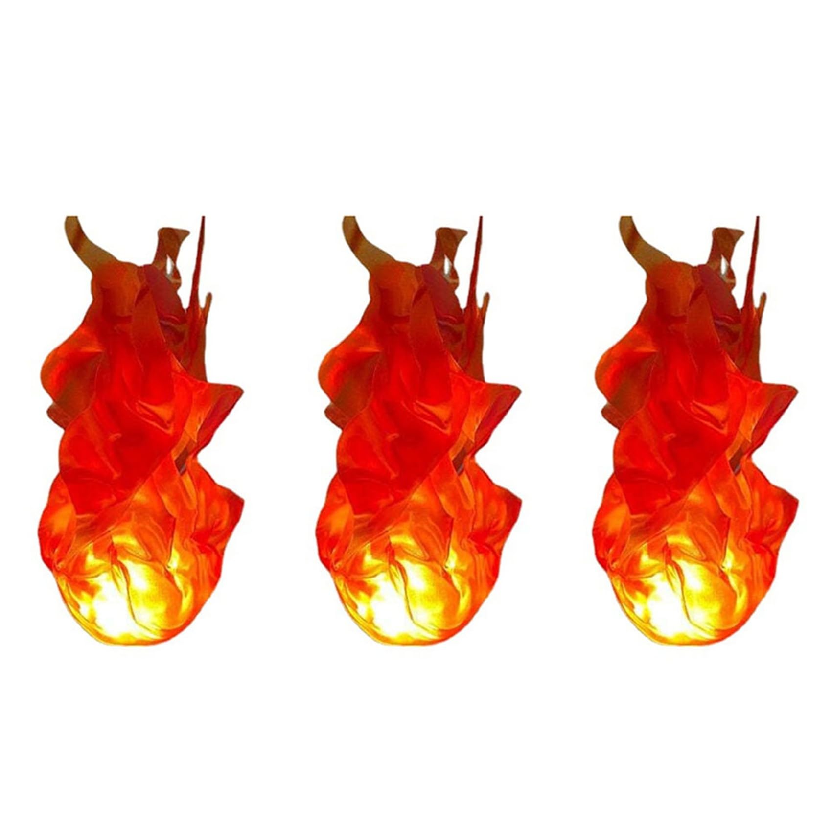 Hndhbfgrt 3X Halloween Floating Fireball Prop Flame Lamp Prop Artificial Fake Fire Floating Props No Flame