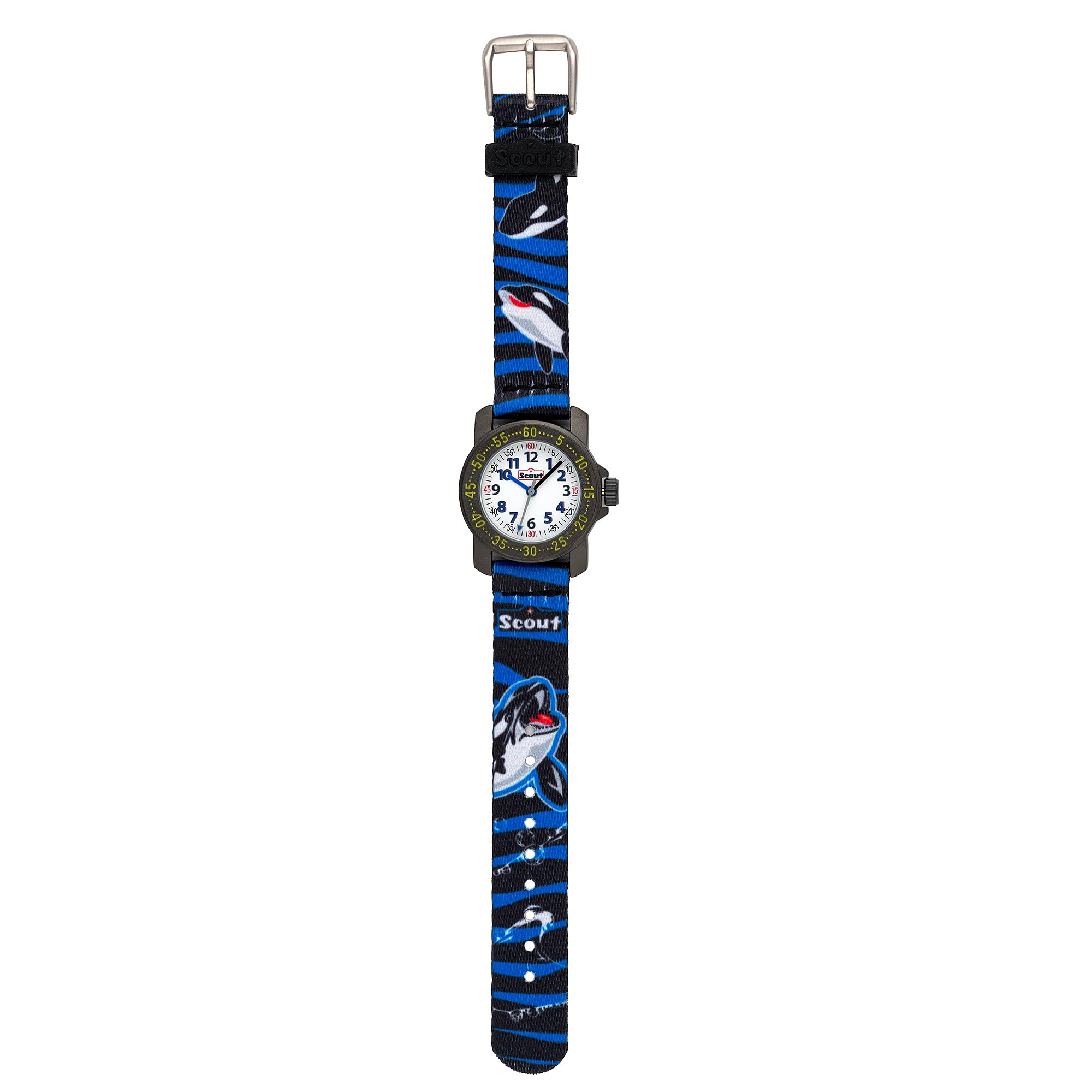 Scout Jungen Analog Quarz Uhr mit Textil Armband 376.009