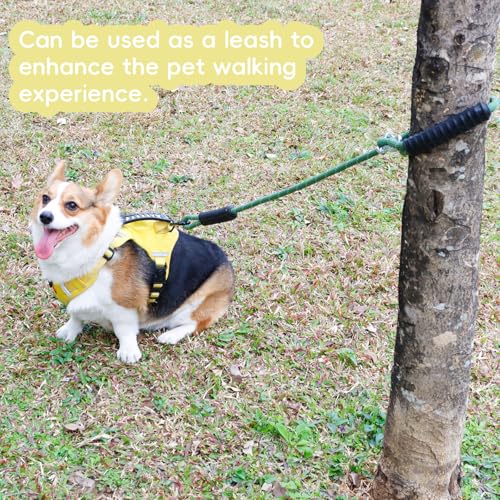 Dakzhou Tree Swing Ropes Heavy Duty Hammock 5.6Ft(67\"),Tree Swings Hanging Straps,Adjustable Extendable,for Outdoor Swings Hammock Playground Set Accessories,1 Pcs of Green