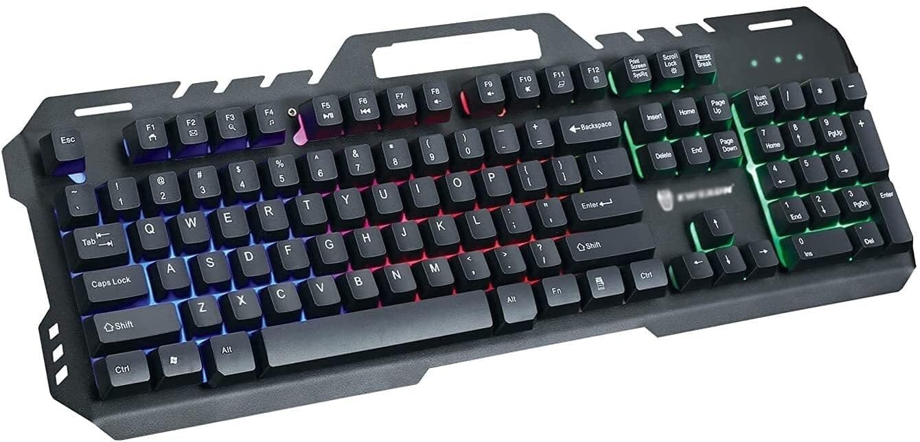 Mechaniczna klawiatura i mysz RGB Game 104-klawiszowy niebieski przełącznik