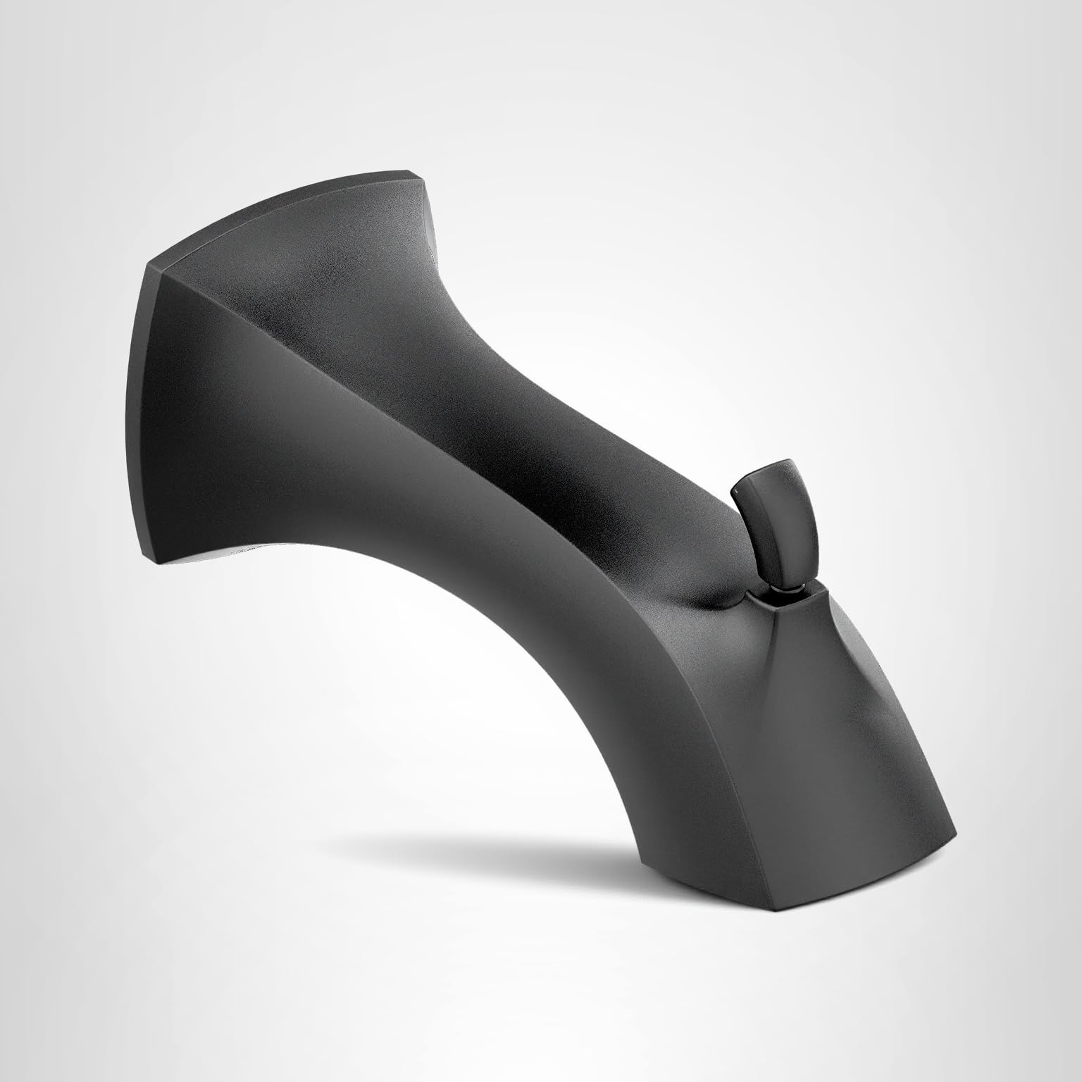 Moen Matte Black 1/2-Inch Slip Fit Connection Diverter Tub Spout