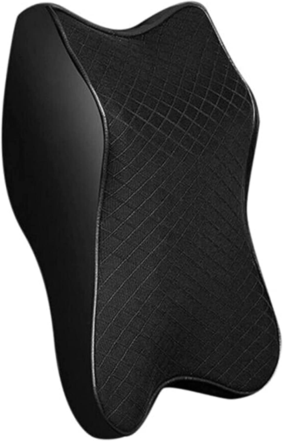 Memory Foam Car Headrest Pillow | Ergonomic Neck Support Cushion for Car Seat | Adjustable Head Rest Neck Protector with Removable Washable Cover | Universal Fit for Cars, SUVs & Trucks | Black-image-43