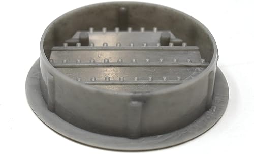 Miniatura 5 de Cubierta redonda de rejilla de plástico de 3 pulgadas para rejilla de ventilación de reptiles (16, gris)