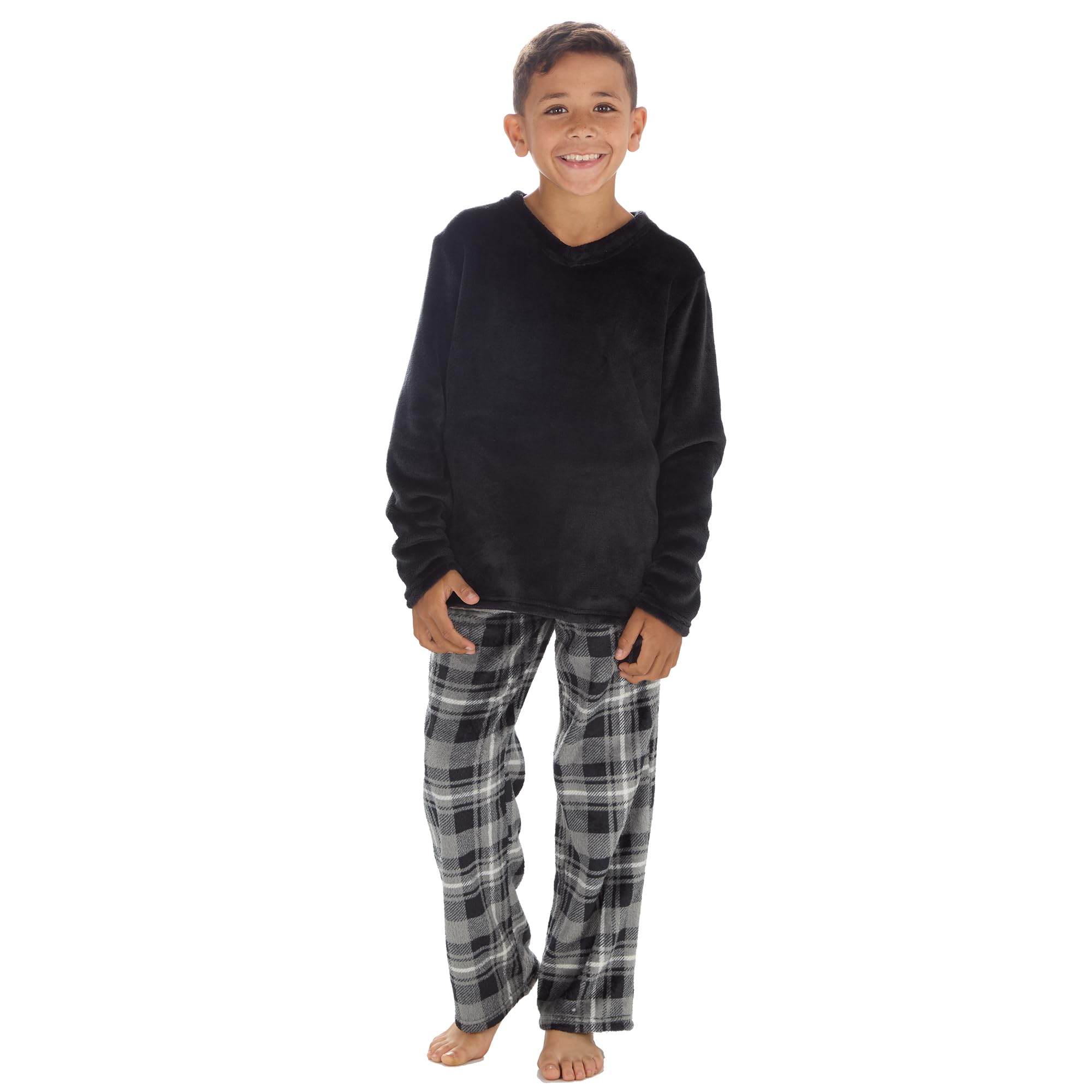 Undercover Boys Fleece Lounge Set 15C660 Black/Charcoal 9-10 Years