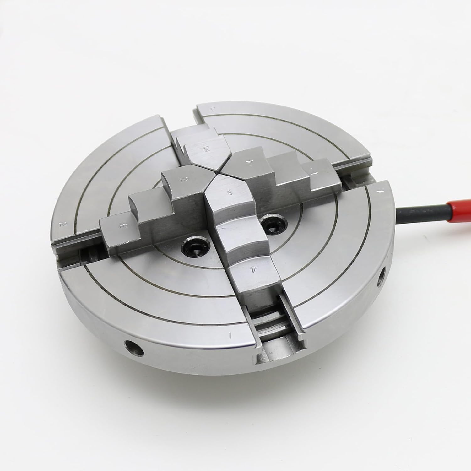 Wood Lathe Chuck, 6 inch 4 Jaws, Self-Centering Lathe Chucks for Woodturning, 4 Jaw Chuck for Wood Lathe 1 x 8TPI Thread
