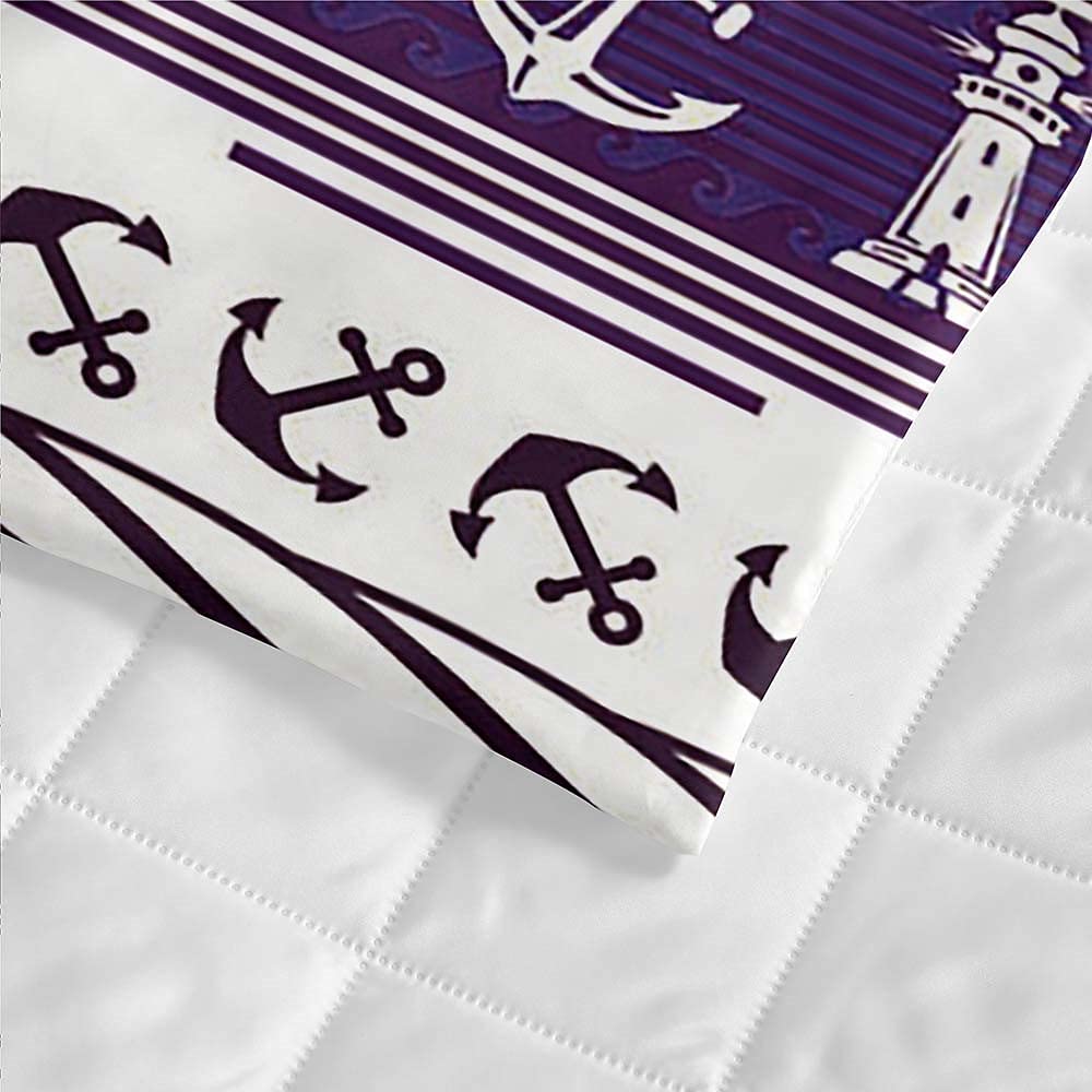 Couvre Lit Matelassée, Chickwin 3D Plage Imprimé Réversible Doux Microfiber Couvre-lit Couverture De Lit Jeté De Lit Dessus De Lit Courtepointe (crépuscule,220x240cm