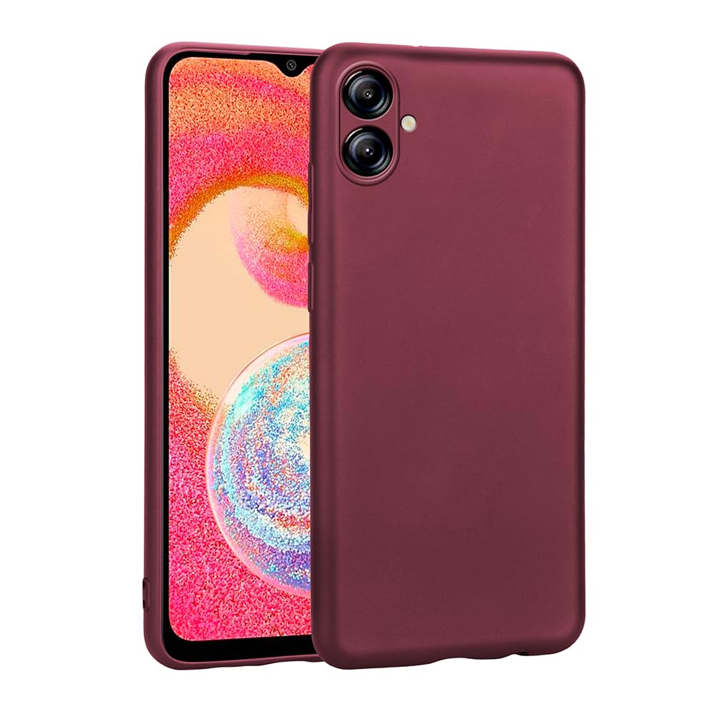 Zore Galaxy ile uyumlu A07 Kılıf Zore Premier Silikon Kapak Mürdüm