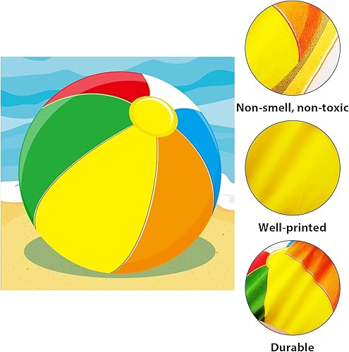Miniatura 4 de Juego de 50 servilletas desechables para fiesta de playa, para verano, para piscina, suministros de decoración de playa, fiesta de cumpleaños, para