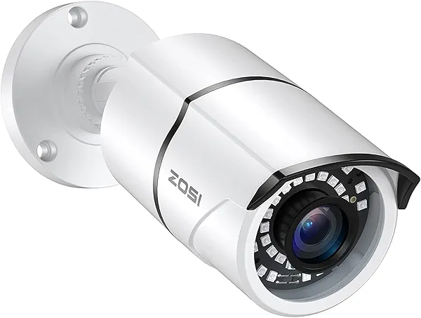 ZOSI 2MP 1080p Security Camera,4-in-1 TVI/CVI/AHD/CVBS Surveillance Bullet Camera Indoor Outdoor,Night Vision,Work for 960H,720P,1080P analog CCTV DVR 2MP-1Cam