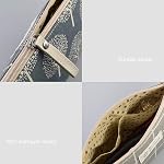 Canvas Cosmetic Bag, 3PCS Multi-Function Cosmetic Bag for Purse, Large capacity Cute Toiletry Bags Packet for Women Girls
