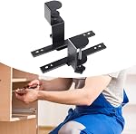 Clavier Rallonge de rail Support Monté Tirer Slider Track Slide Out Rail pour sous-plaqué d'ordinateur de bureau porte-clés, construction en acier- Réglage Jaw 4 à 7cm