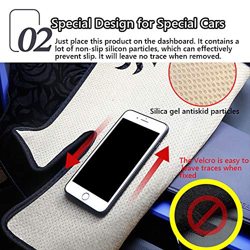 Great-luck Dashboard Cover Mat Custom Interior Accessories Dash Covers Reduces Glare Eliminates Cracking for Dodge Journey(2012 2013 2014 2015 2016 2017 2018 2019 2020)