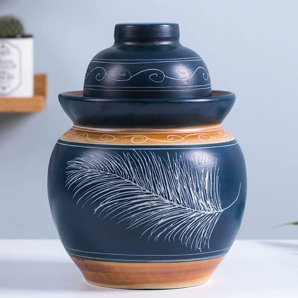 vasetti per fermentazione, Kit di fermentazione tradizionale cinese Coccio con camera(3.5KG)