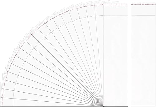 Doutop Bolsas autoadhesivas para violonchelo de 3 x 12 pulgadas, 200 piezas largas autoadhesivas de plástico OPP, bolsas de celofán transparentes de