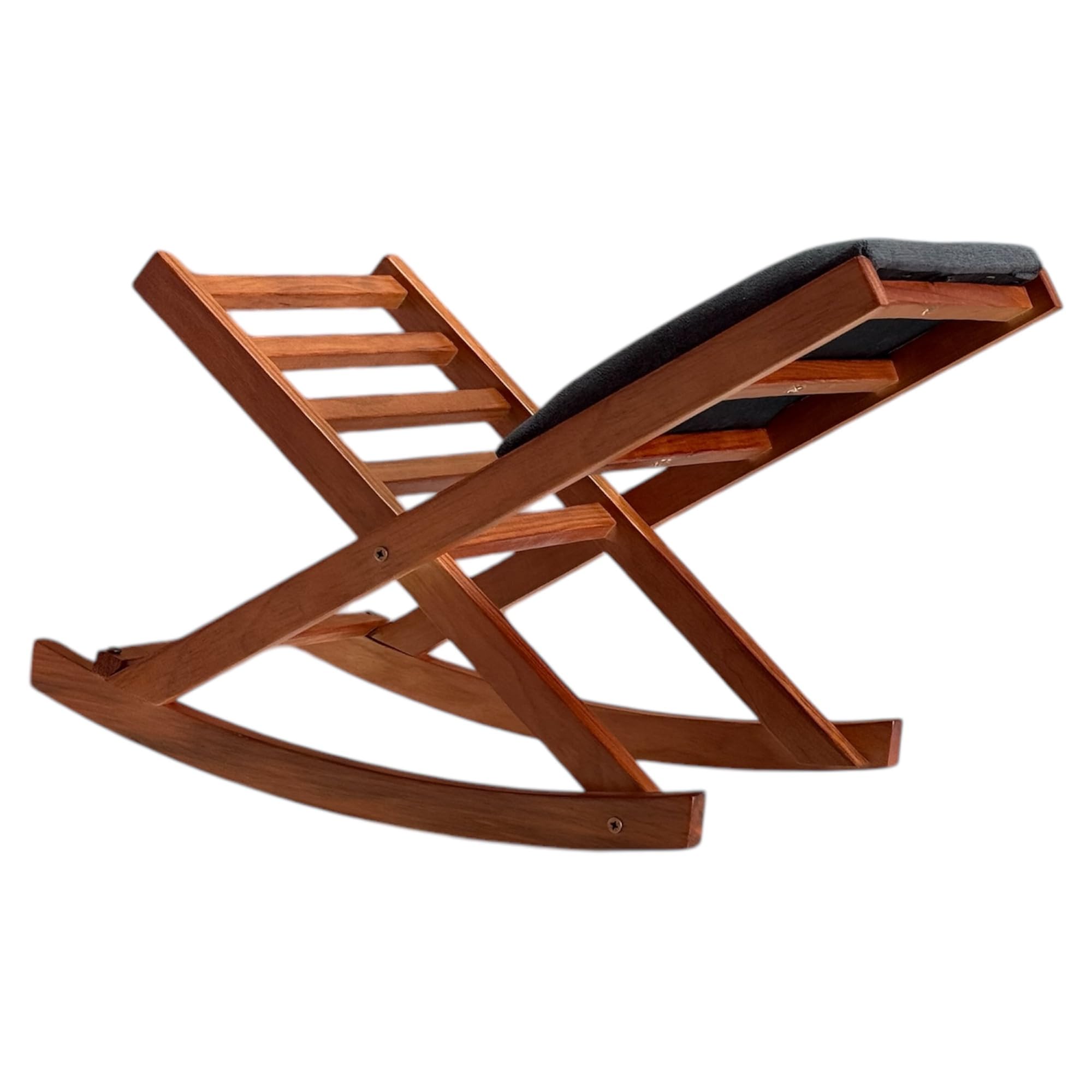 Reposapiés Plegable Balancín de Madera de pino Barnizado en Cerezo (Marengo)