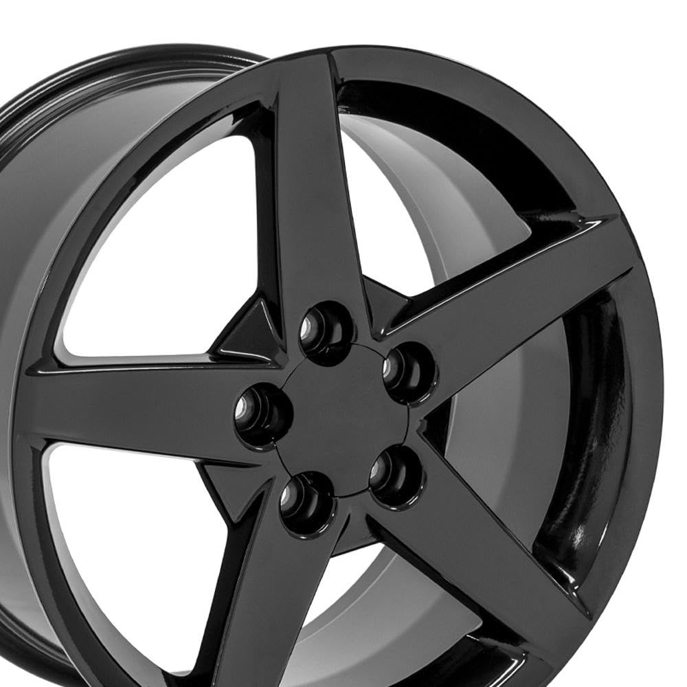 Amazon.com: OE Wheels CV06A 18x9.5 Gloss Black 5210 5x120.65 Rim