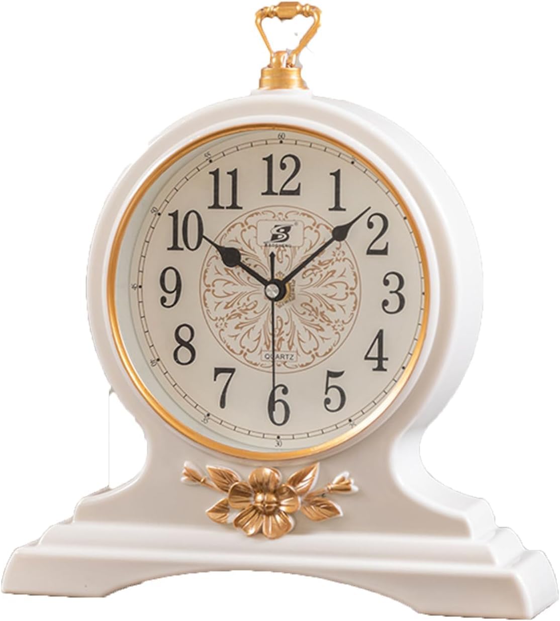 Reloj silencioso de mesa retro que elimina el ruido mecánico en despachos y dormitorios