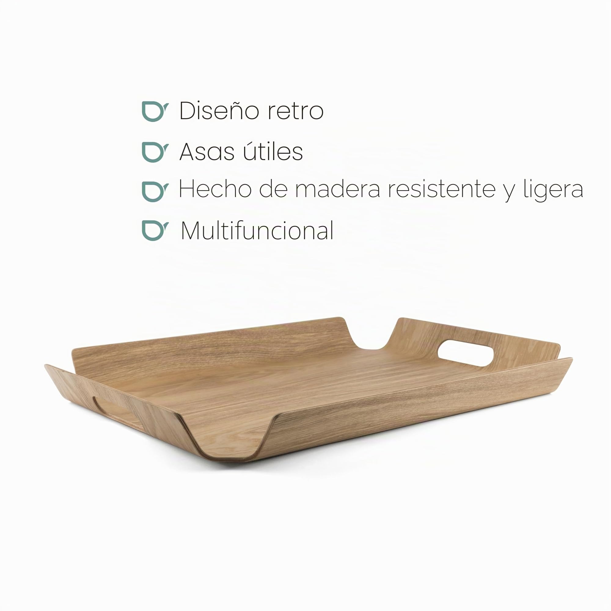 Bandeja Servir Madera XL, Rectangular