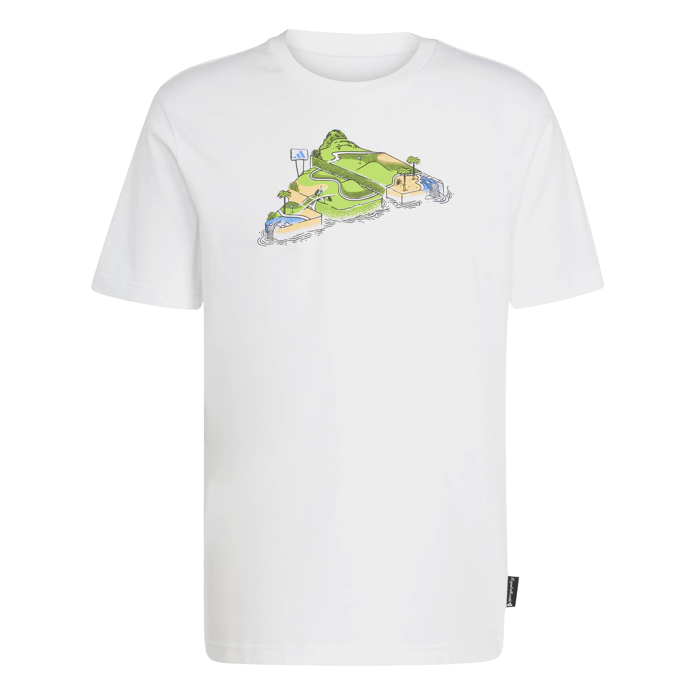 adidas Men's Novelty MINI Graphic T-Shirt, White, L