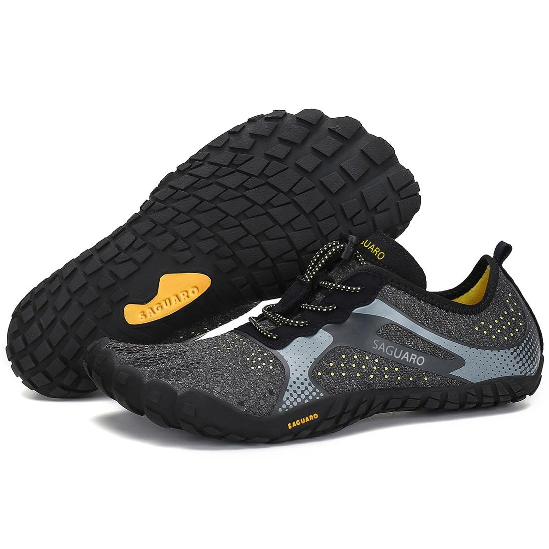 SAGUARO Scarpe Barefoot Minimaliste Uomo Donna - Scarpe Scogli Leggere Traspiranti Antiscivolo - con Padelle Larghe e Zero Gocce
